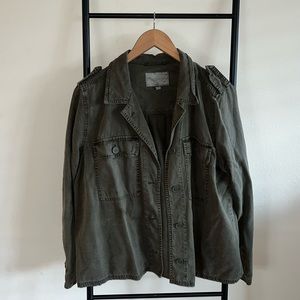 Lucky Brand Green Utility Long Sleeve Jacket